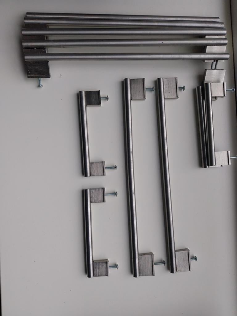 Set van 11 RVS handgrepen (7x 320mm, 4x 128mm), Ophalen of Verzenden