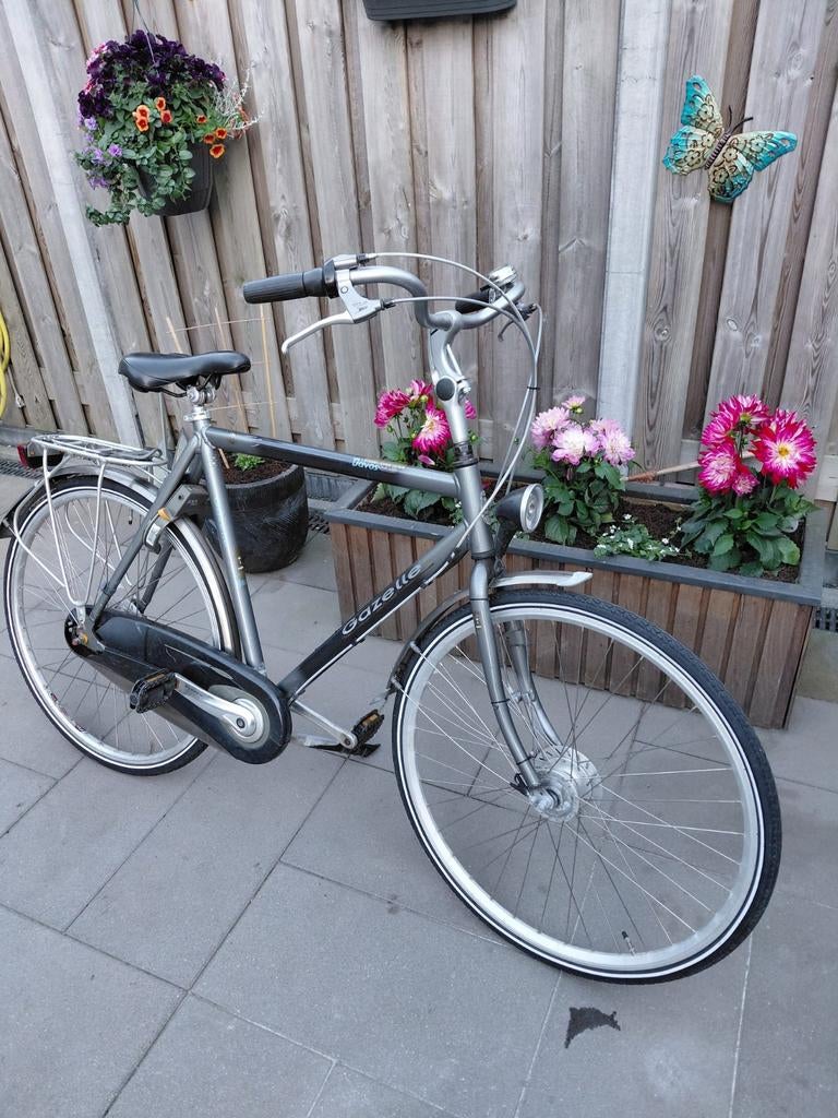 Mooie en nette Gazelle herenfiets, 28 inch, Ophalen, Gebruikt, Versnellingen, 57 tot 61 cm