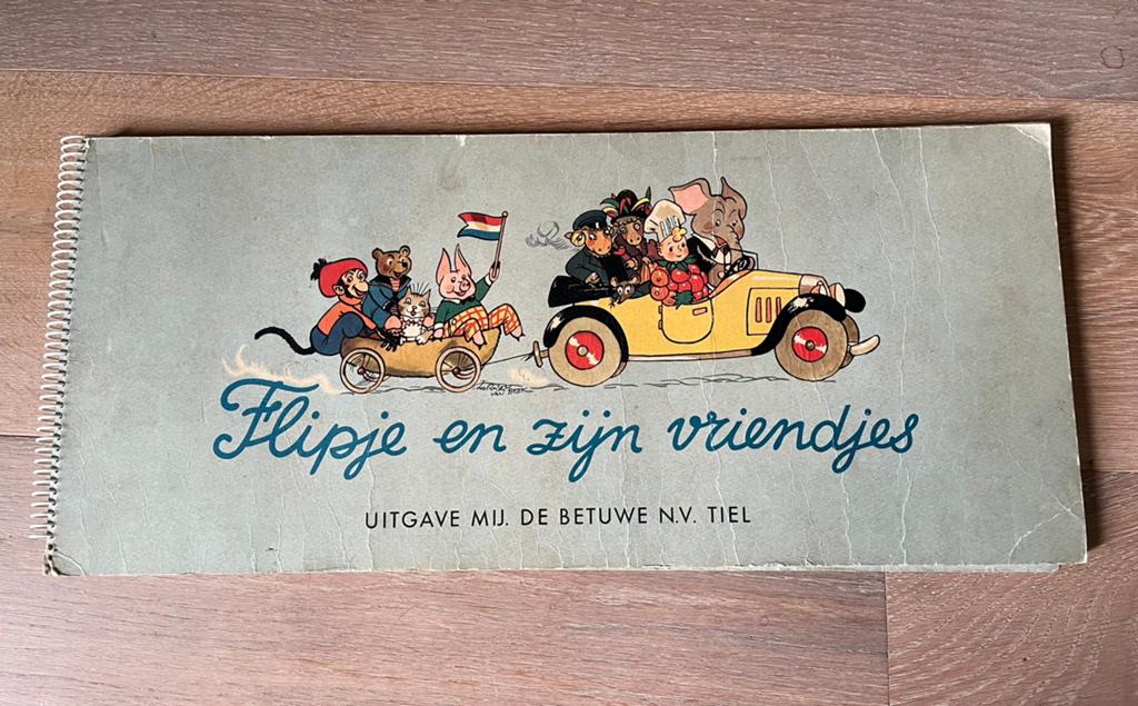 Flipje en zijn vriendjes – vintage verzamelalbum De Betuwe, Ophalen of Verzenden, Gelezen, Plaatjesalbum