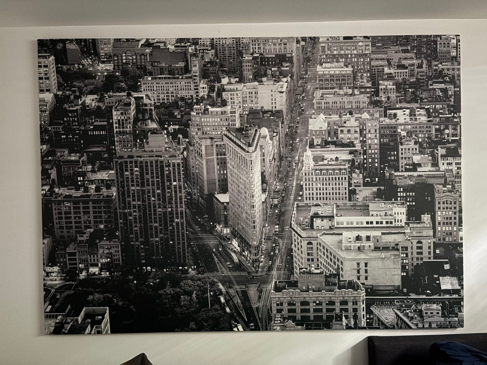 Grote zwart-wit canvas print van New York City IKEA, Ophalen, Gebruikt, Print, 100 tot 125 cm