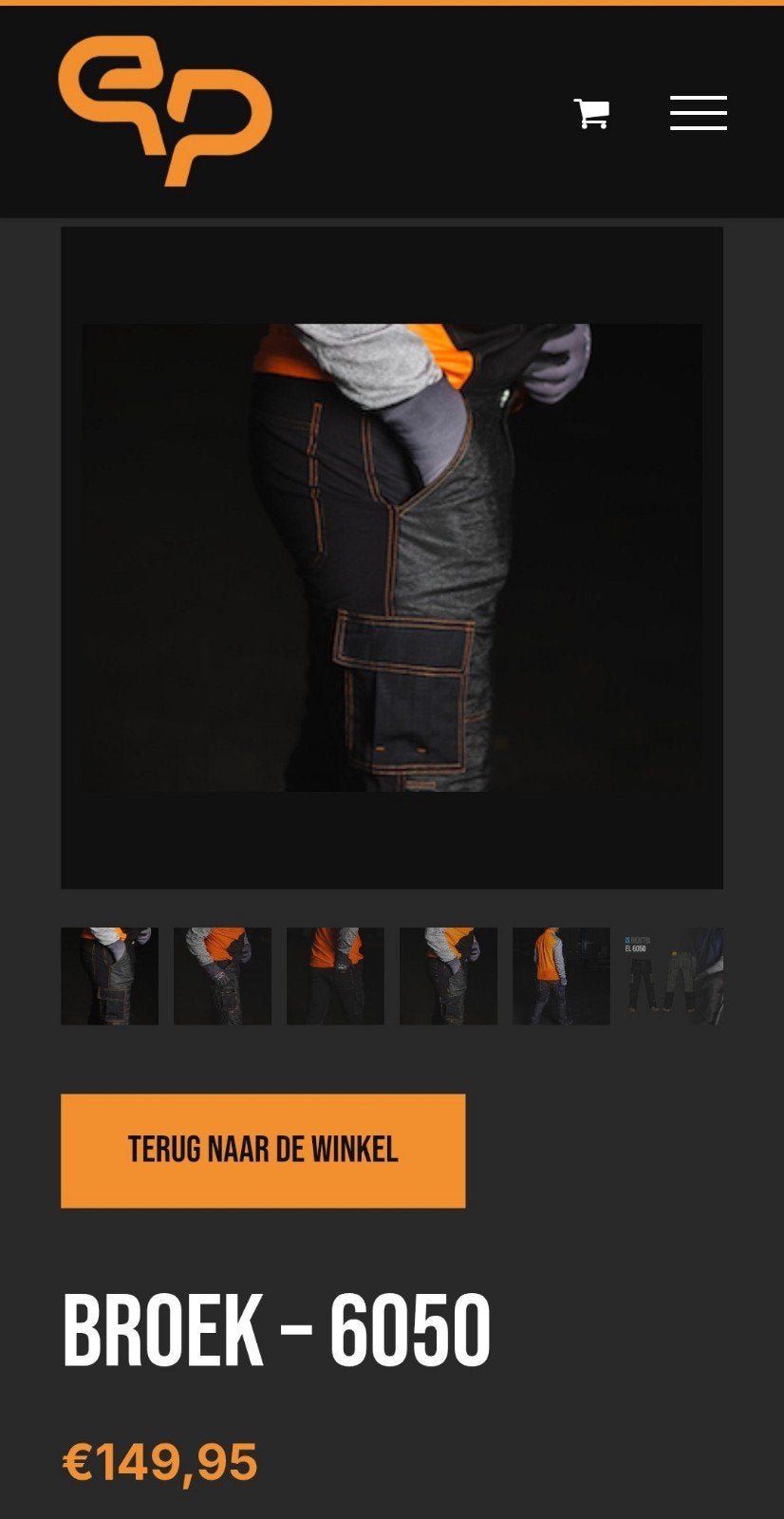 Nieuwe Glassbeater Werkbroek Maat B38-L32 Zwart, Ophalen of Verzenden, Nieuw