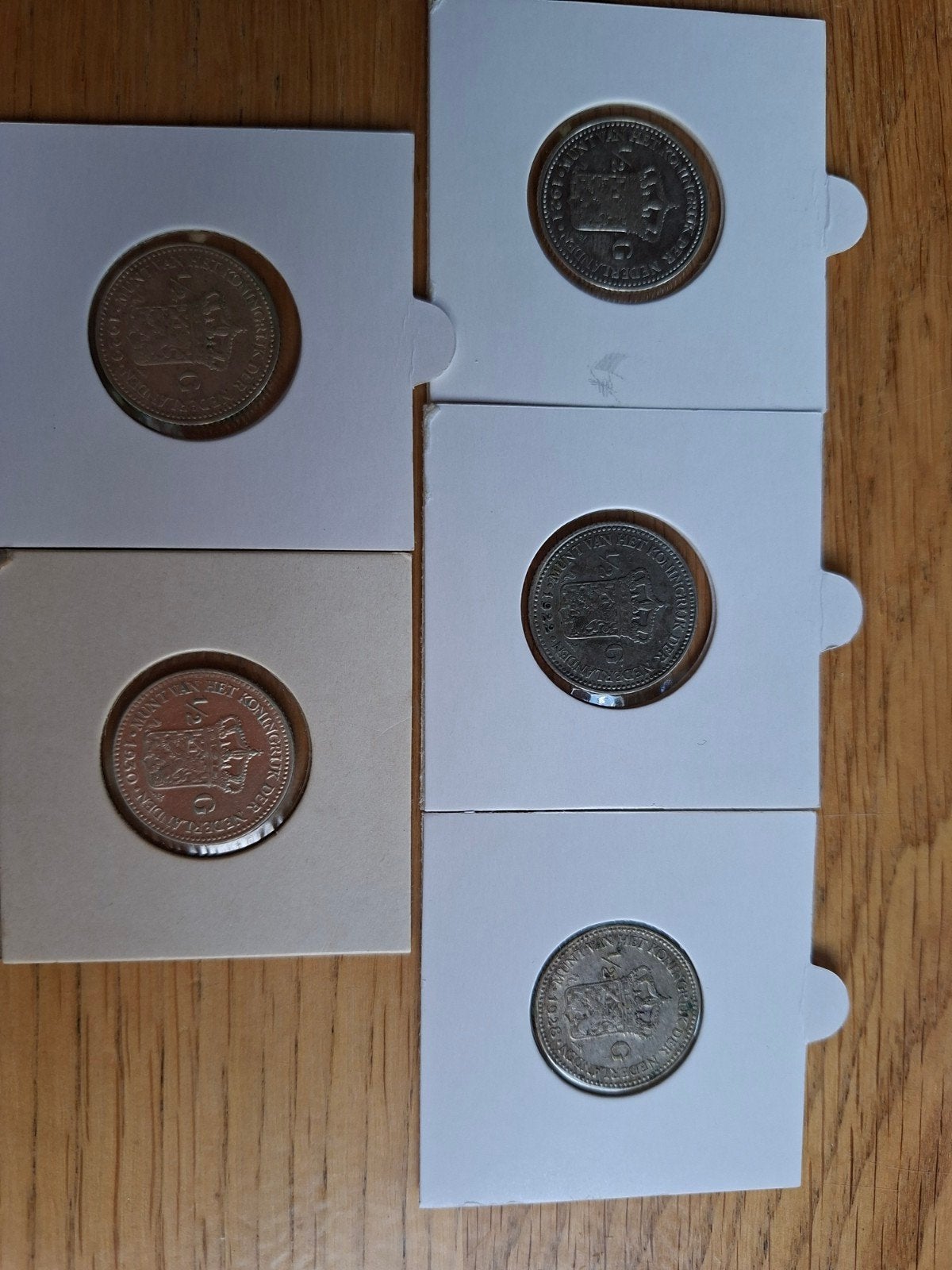 serie 1/2 gulden wilhelmina 1921 1922 1928 1929 1930 complee, ½ gulden, Setje, Zilver, Ophalen of Verzenden