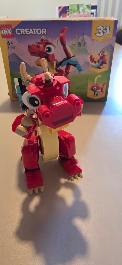 LEGO Creator 31145 Rode Draak 3-in-1 Set, Kinderen en Baby's, Speelgoed | Duplo en Lego, Lego, Compleet, Ophalen of Verzenden