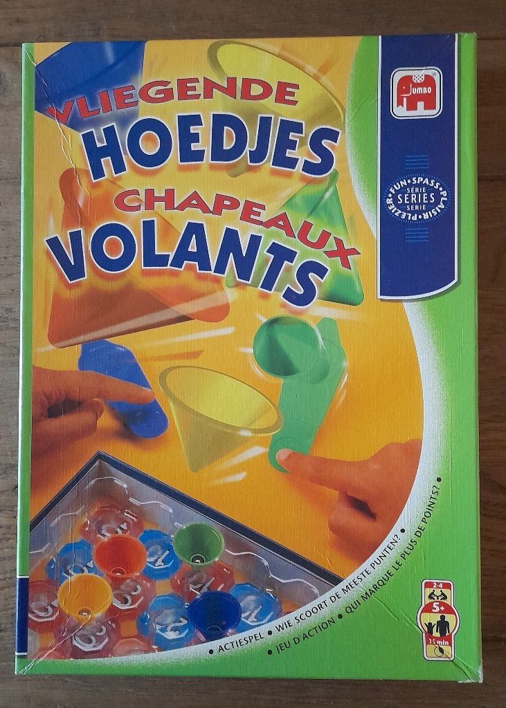 Hoedje wip - Chapeaux volants, Hobby en Vrije tijd, Gezelschapsspellen | Bordspellen, Ophalen of Verzenden, Gebruikt