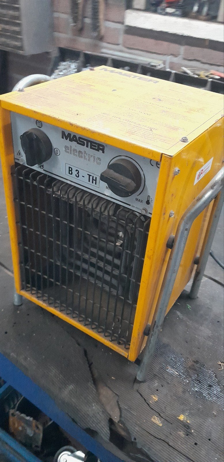 werkplaatskachel, Ophalen, Gebruikt, Ventilator