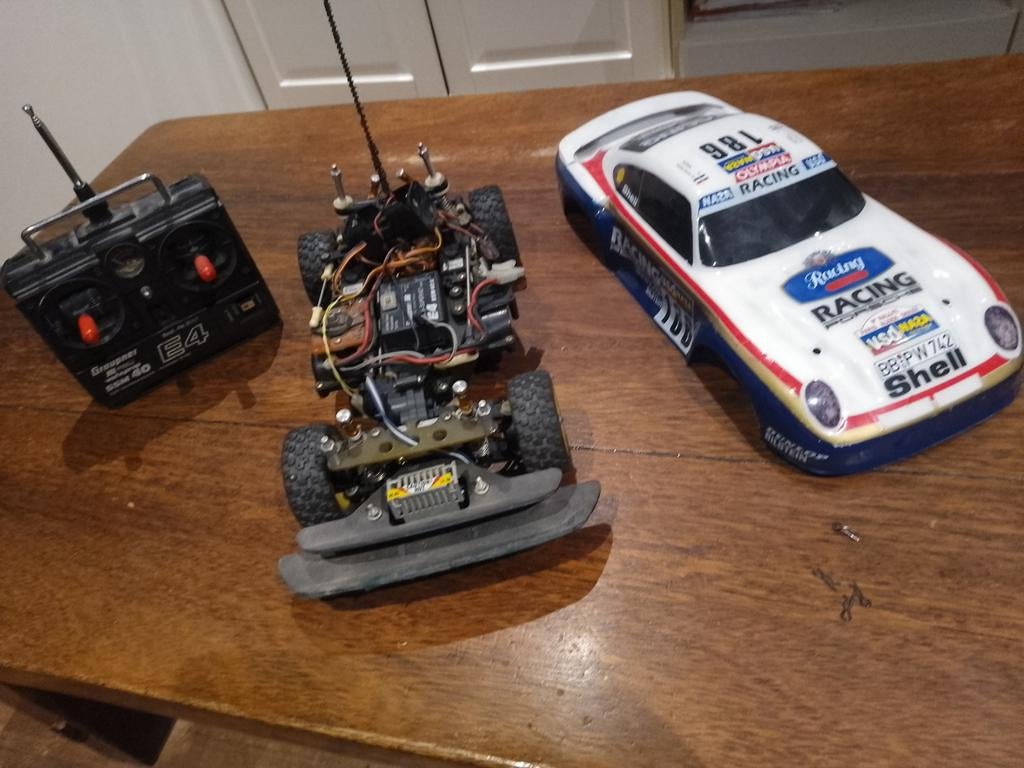 Porsche 959 Tamiya, Ophalen, Auto, Groter dan 1:32, Zo goed als nieuw