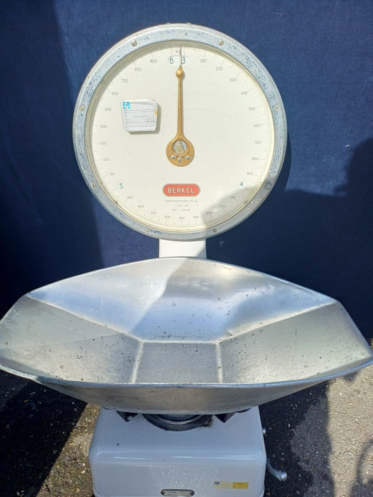 BERKEL WEEGSCHAAL  Vintage., Ophalen, Gebruikt, 500 gram of grover, Minder dan 10 kg