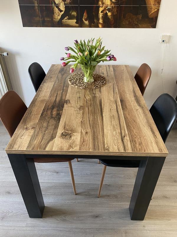 Eetkamertafel, Ophalen, 50 tot 100 cm, 100 tot 150 cm, Zo goed als nieuw