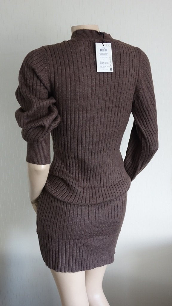 nieuw gebreid JDY jurkje bruin, Bruin, Verzenden, Maat 42/44 (L), Nieuw