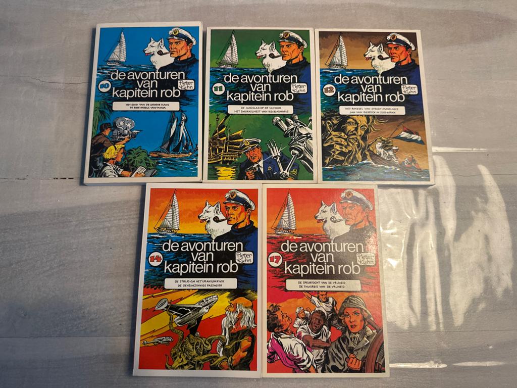 Kapitein Rob . 5x pocket, Meerdere stripboeken, Ophalen of Verzenden, Gelezen
