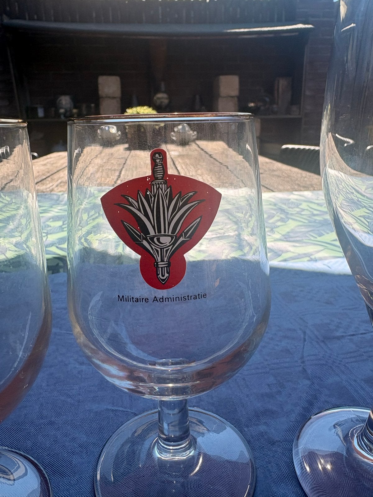 Set van 5 unieke bierglazen - Militair en Koninklijk, Antiek en Kunst, Ophalen
