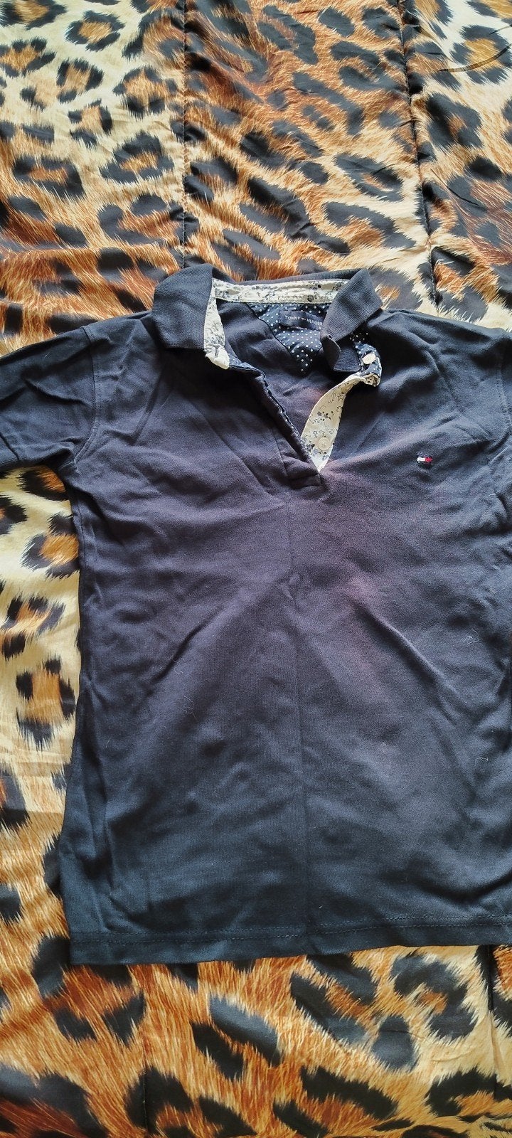 Tommy Hilfiger Polo, Blauw, Ophalen of Verzenden, Zo goed als nieuw, Korte mouw