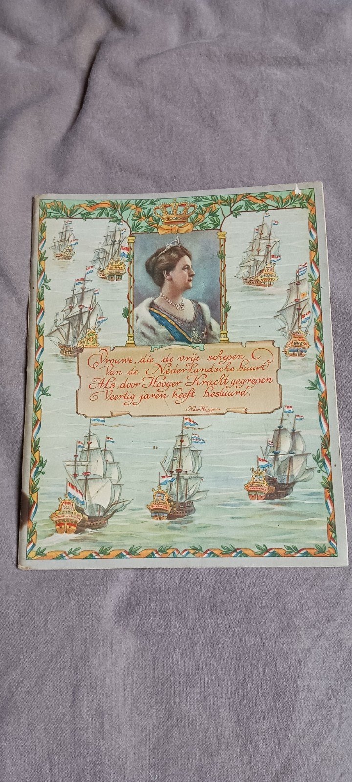 Schriftje 40-jarig jubileum Koningin Wilhelmina 1898-1938, Ophalen of Verzenden, Gelezen