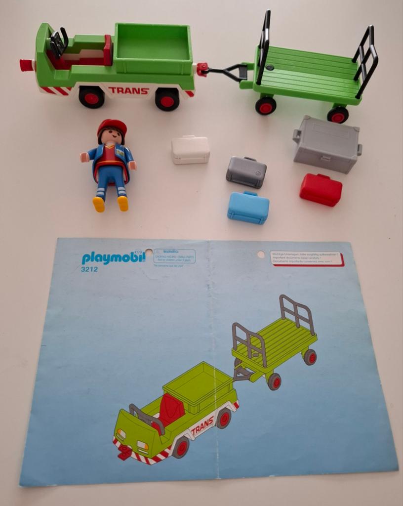 Playmobil Bagagetransport - 3212, Kinderen en Baby's, Ophalen, Zo goed als nieuw, Complete set
