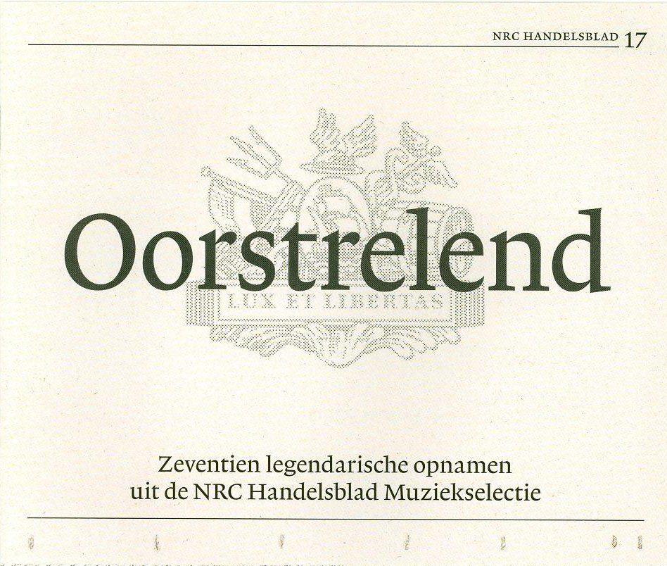 SALE-> CD VARIOUS-Oorstrelend NRC Handelsblad Muzie, Cd's en Dvd's, Verzenden, Classicisme, Zo goed als nieuw, Kamermuziek
