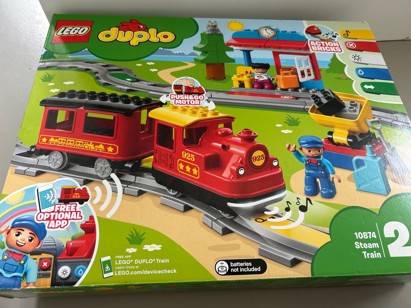 LEGO Duplo Trein met extra rails en wissels (10874), Verzenden, Gebruikt