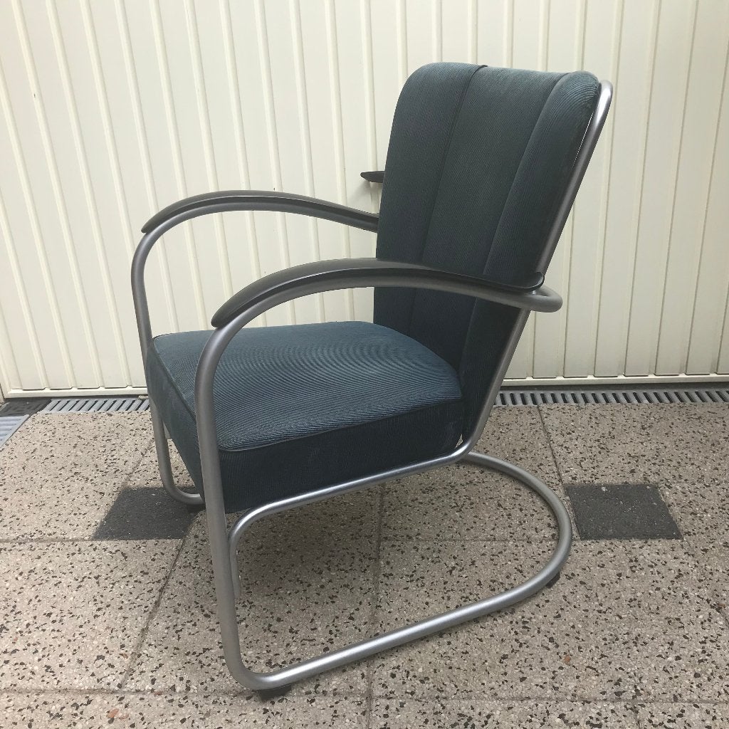 Gispen 412 fauteuil easy chair Dutch design ribstof, Ophalen