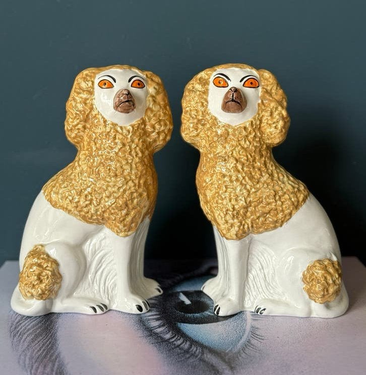 Burleigh Staffordhire set zeldzame vintage hondjes, Verzamelen, Beelden en Beeldjes, Ophalen of Verzenden, Zo goed als nieuw, Dier