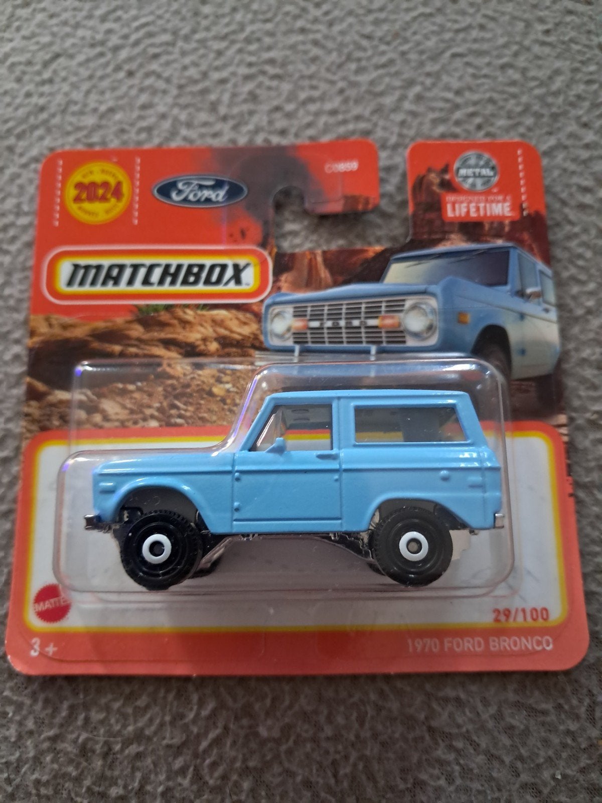 Matchbox 1970 Ford Bronco nieuw in verpakking, Ophalen of Verzenden, Nieuw, Auto