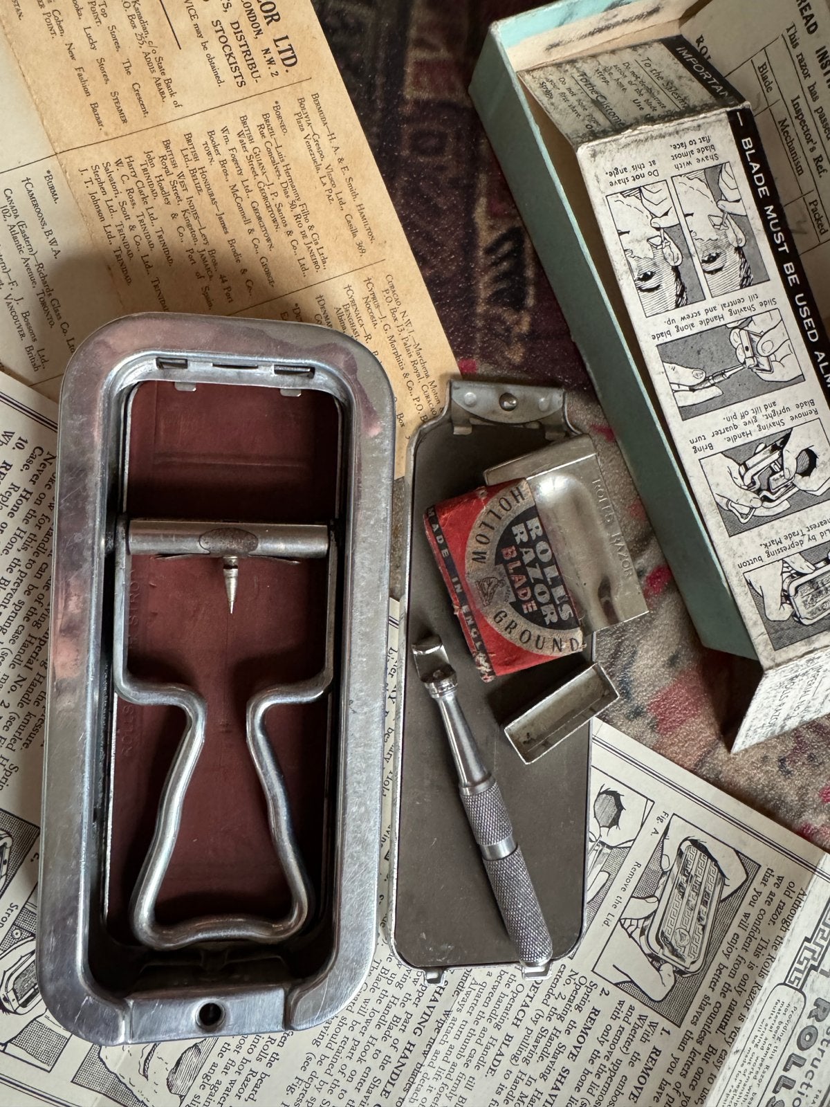 Vintage Rolls Razor Scheermes Set met Originele Doos, Ophalen of Verzenden