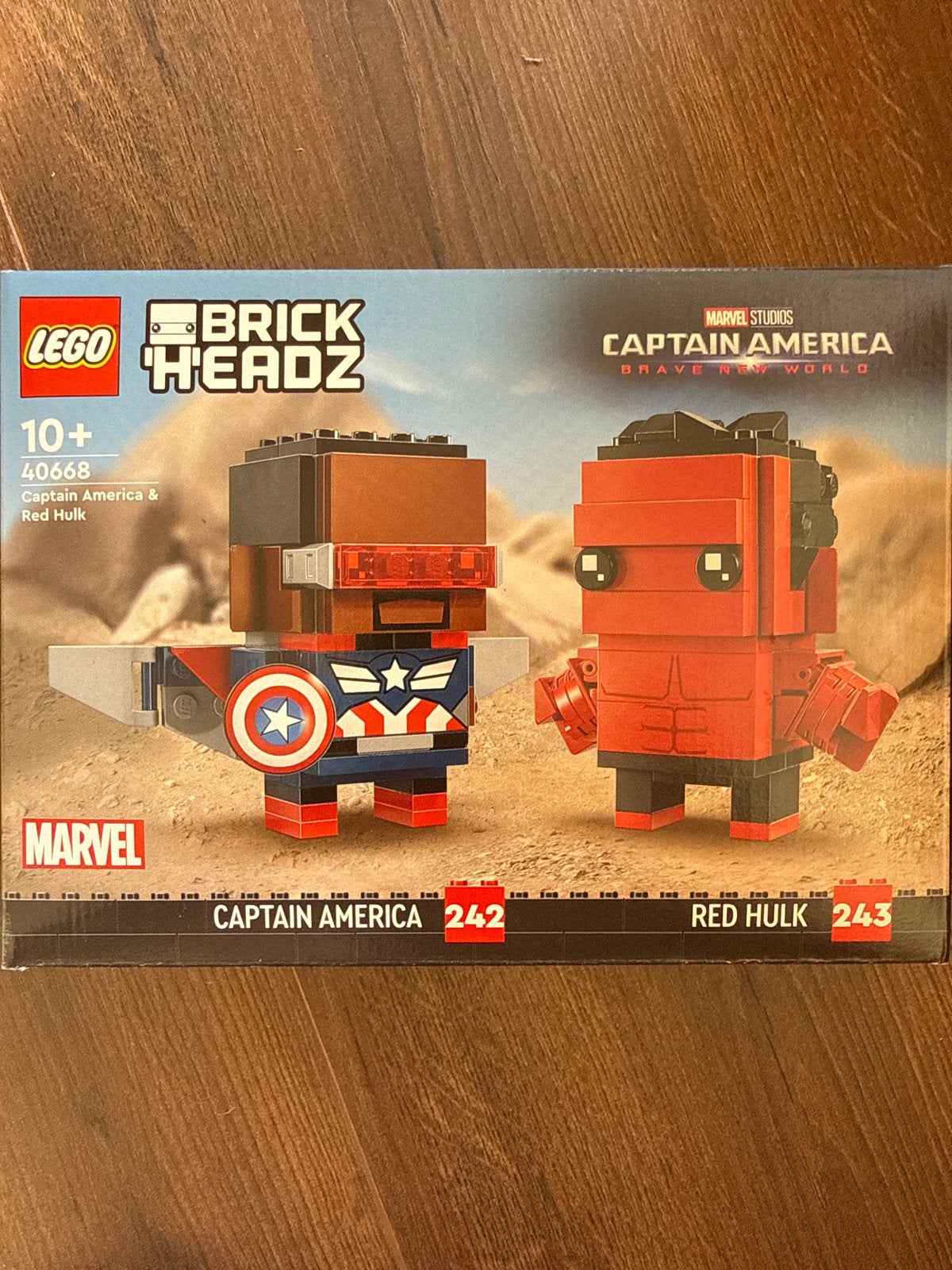LEGO BrickHeadz Captain America & Red Hulk 40668 Marvel, BrickHeadz, Lego, Nieuw, Ophalen of Verzenden