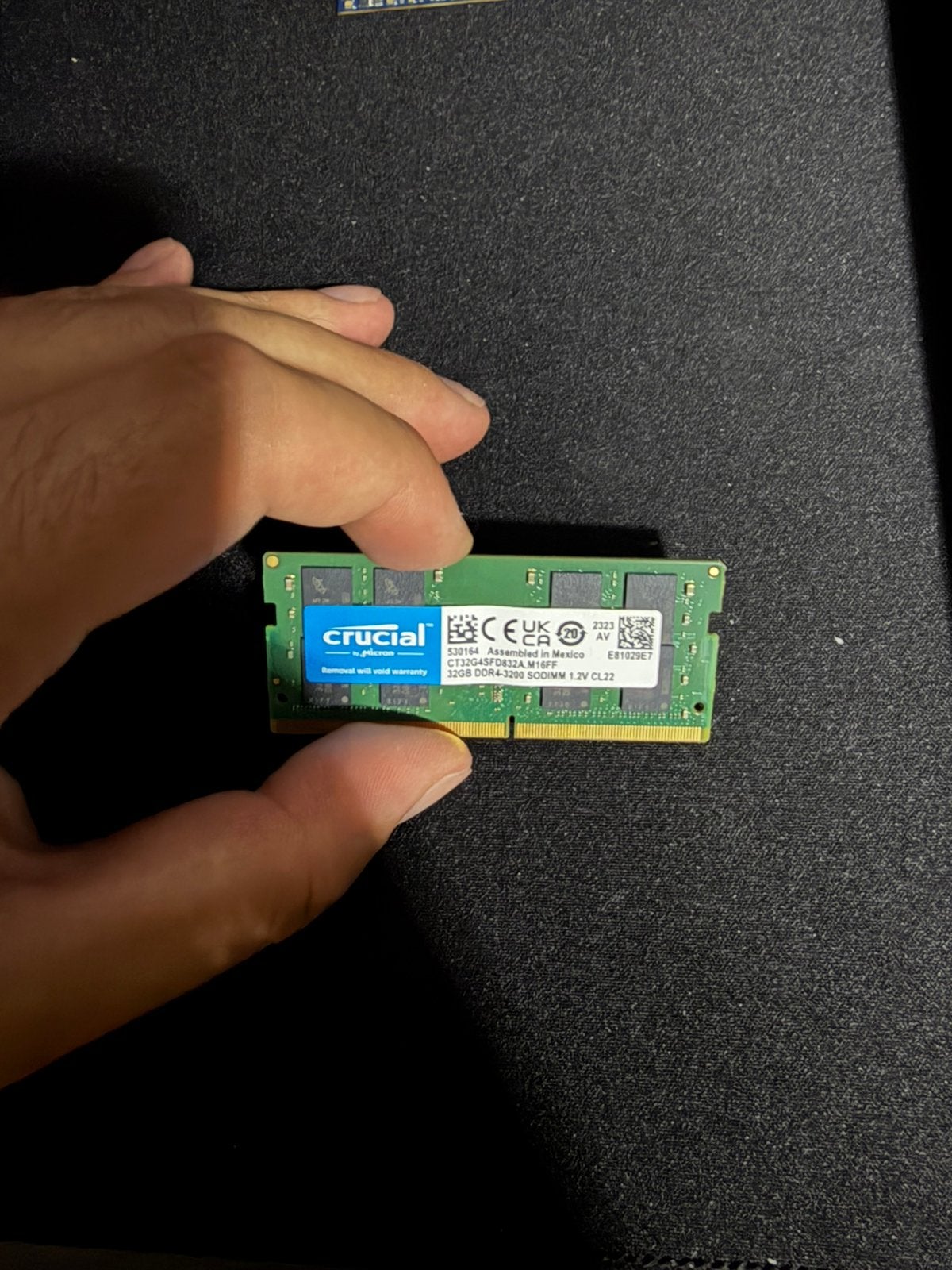64GB Crucial 2x 32GB DDR4 3200MHz SODIMM LAPTOP RAM, Computers en Software, RAM geheugen, 32 GB, DDR4, Ophalen of Verzenden, Zo goed als nieuw