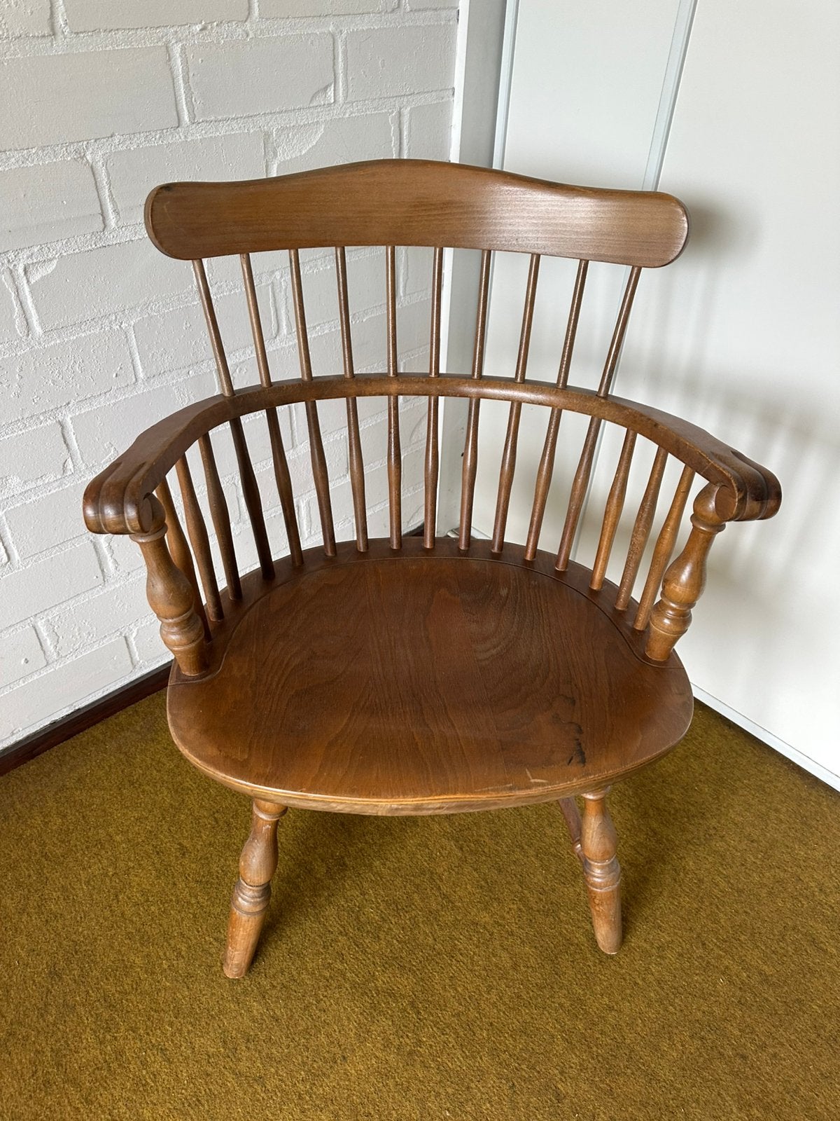 Eikenhouten stoel spijlen, Antiek en Kunst, Ophalen