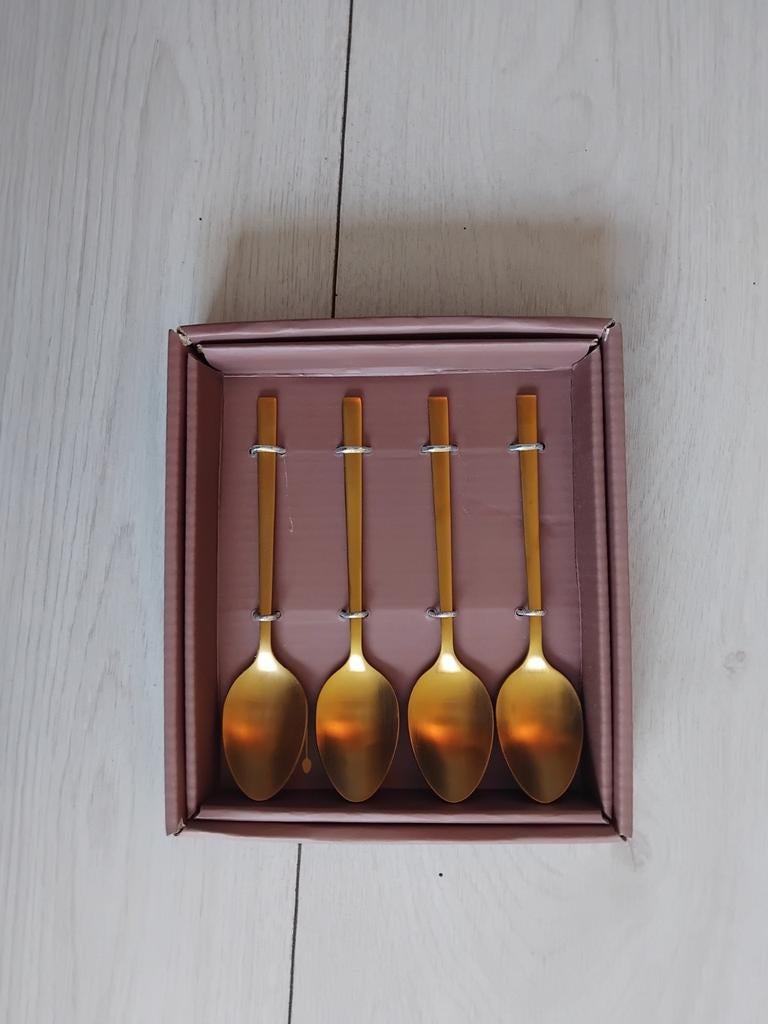 Goude lepels, Ophalen of Verzenden, Nieuw, Metaal, Minder dan 25 cm