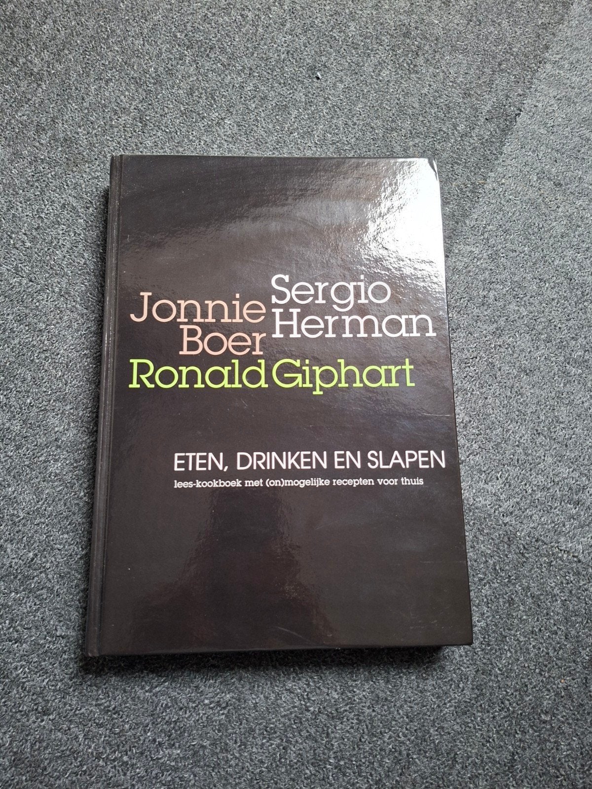S. Herman - Eten, drinken, slapen, Ophalen of Verzenden, Nederland en België, S. Herman; Jonnie Boer; Ronald Giphart, Zo goed als nieuw