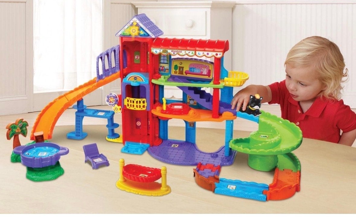 Grote VTech Zoef Zoef Dieren Speelset met 14 diertjes, Ophalen, Gebruikt, 2 tot 4 jaar