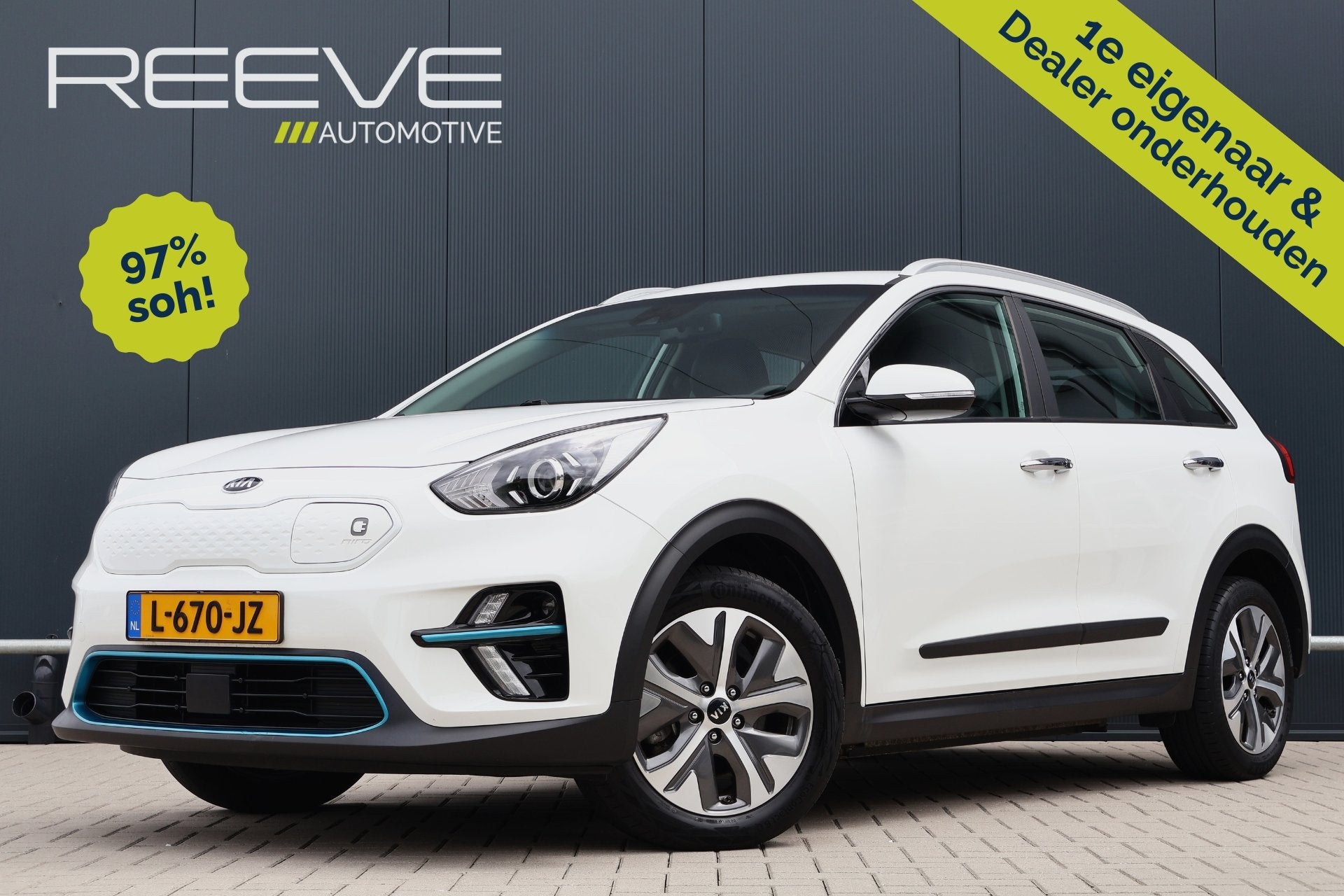 Kia e-Niro DynamicLine 64 kWh | 97% soh! | Keyless | Camera, Auto's, Kia, Parkeersensor, Gebruikt, 1712 kg, Met garantie (alle)