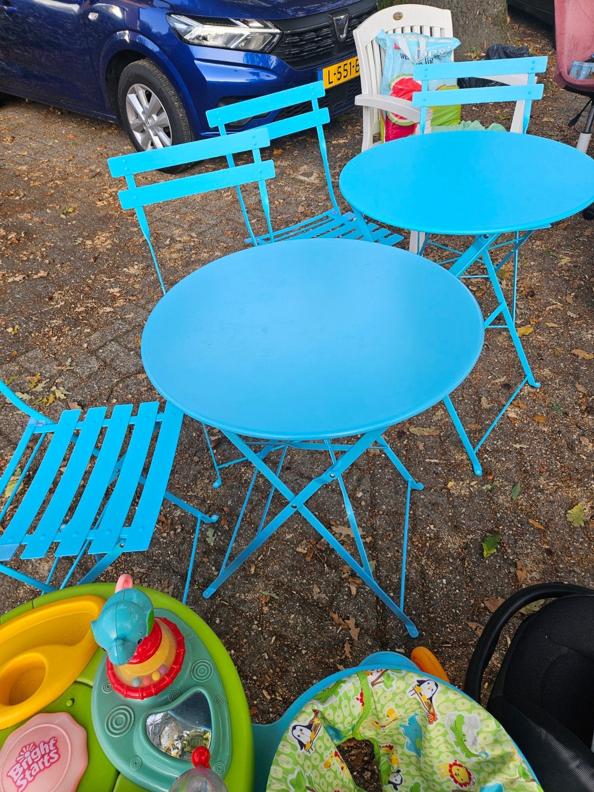 tuin set met tafel en 2 stoelen, Tuin en Terras, Ophalen of Verzenden, Nieuw, Aluminium