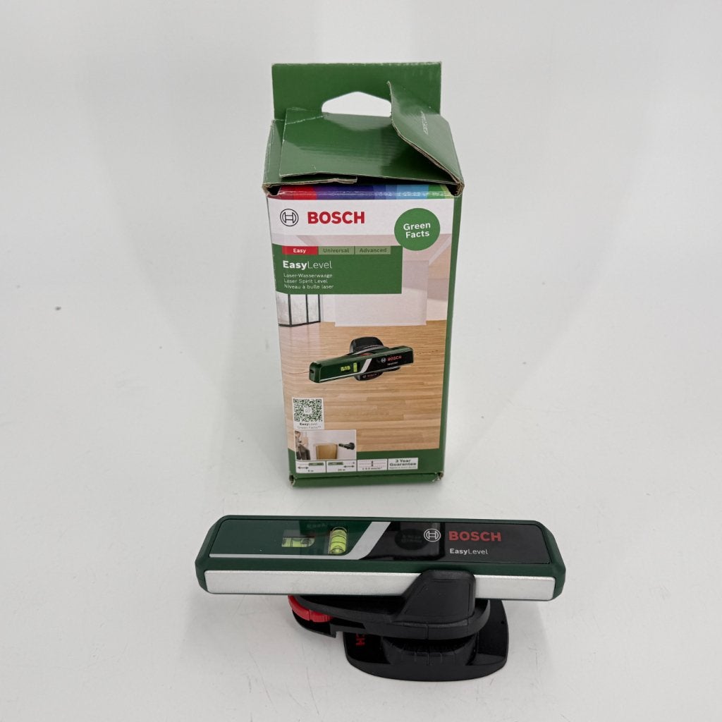 Bosch lijnlaser EasyLevel, Bosch, Zo goed als nieuw, Support@bosch.com, Robert Bosch GmbH
Robert-Bosch-Platz 1
70839 Gerlingen-SchillerhÃ¶he
Germany