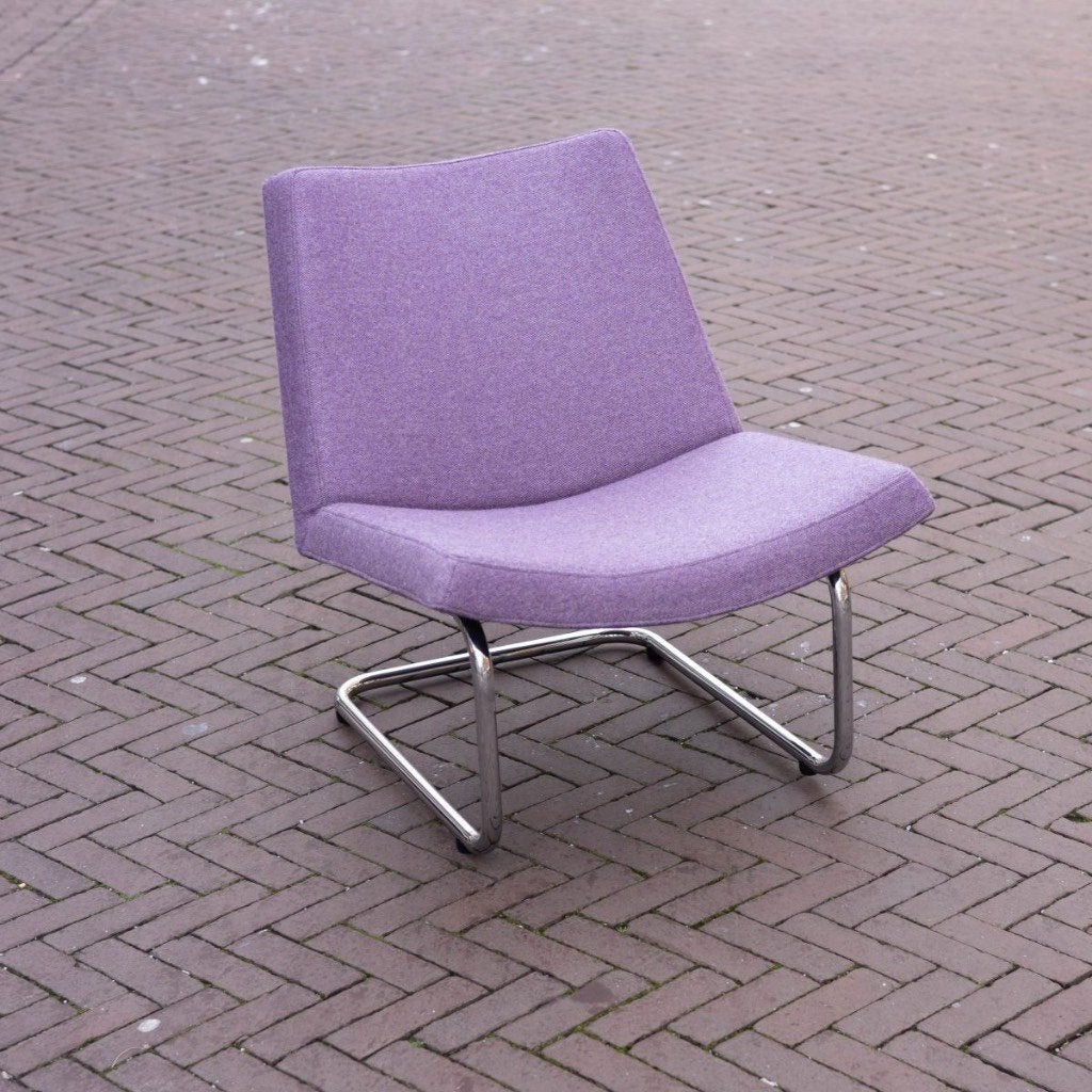 Eigen collectie kuipfauteuil paars, Ophalen of Verzenden, Nieuw, Stof, Minder dan 50 cm