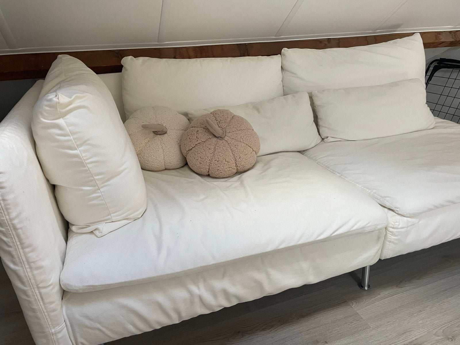 IKEA Söderhamn bank wit, Ophalen, Gebruikt, Minder dan 75 cm, 150 tot 200 cm