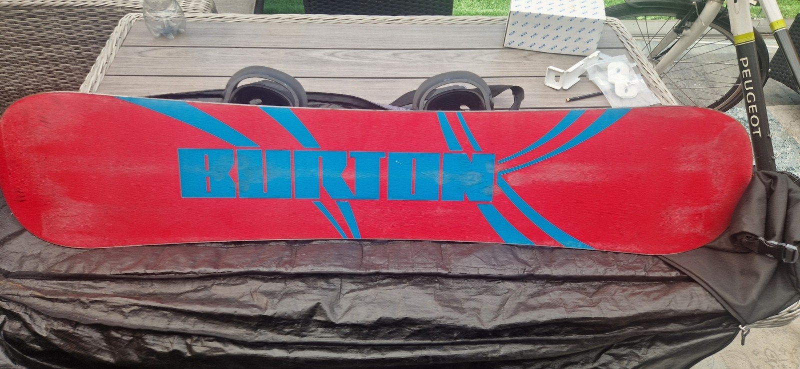 Burton Chopper Snowboard 130cm met Bindingen, Ophalen, Gebruikt, Board