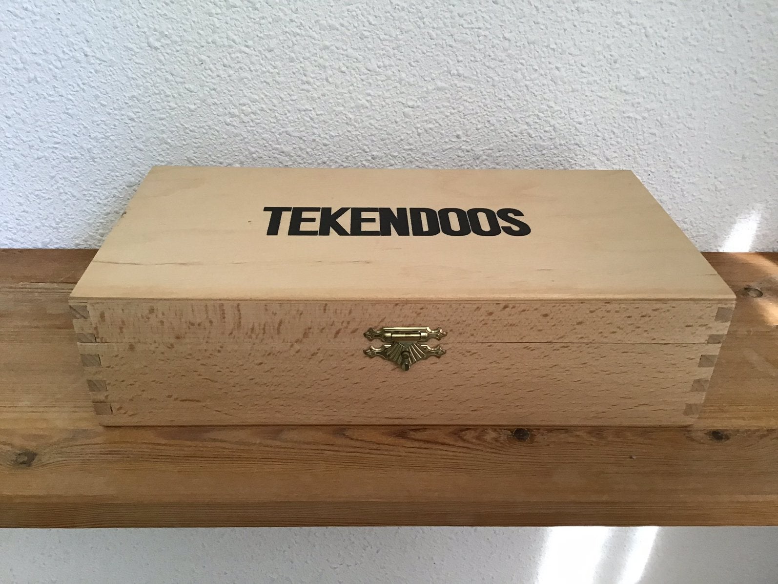 Vintage houten tekendoos., Ophalen of Verzenden, Zo goed als nieuw