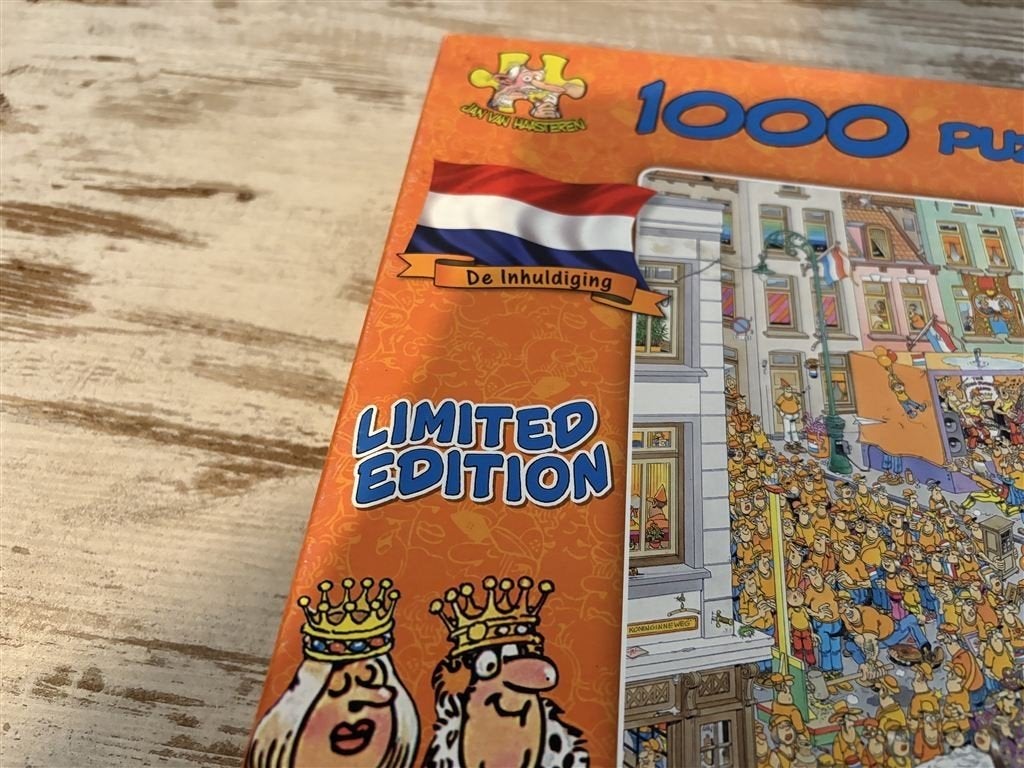 Jan van haasteren - de inhuldiging - 1000 stuks - s2116, Verzenden, 500 t/m 1500 stukjes, Zo goed als nieuw