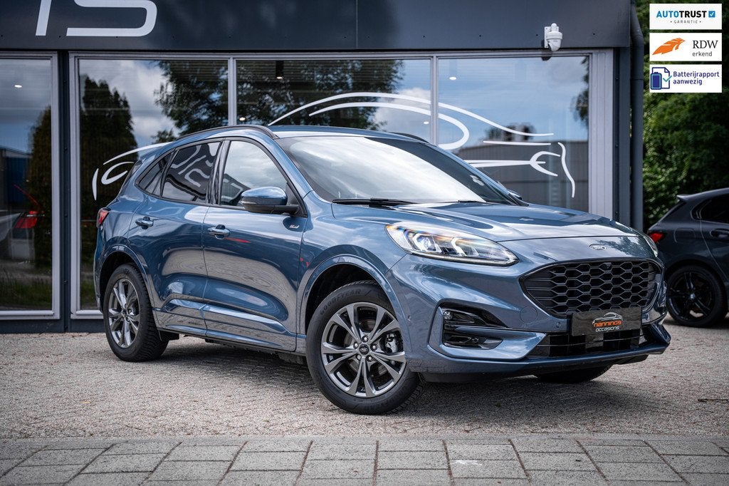 Ford Kuga 2.5 PHEV ST-Line X|93%SOH|Winterpacket|Technologie, Auto's, Ford, 14 kWh, Gebruikt, Blauw, Plug-in hybride