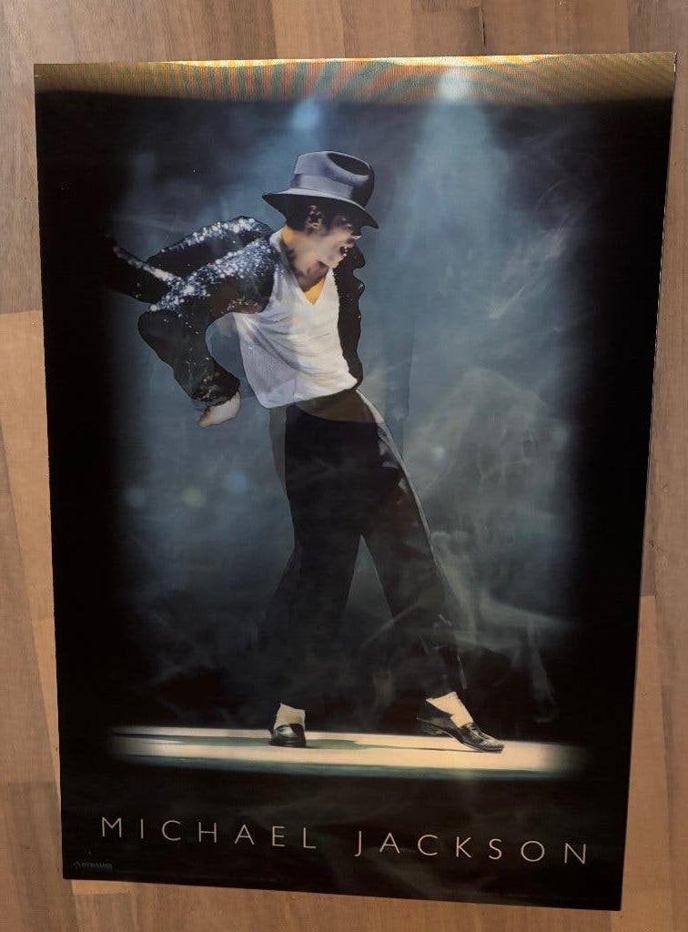 Michael Jackson hologram Poster, Rechthoekig Staand, Ophalen of Verzenden, Zo goed als nieuw, A1 t/m A3