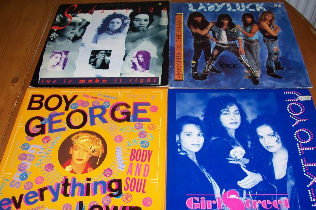 8 maxi singles o,a,boy george--daniel sahuleka, Gebruikt, Maxi-single, Dance, Ophalen of Verzenden