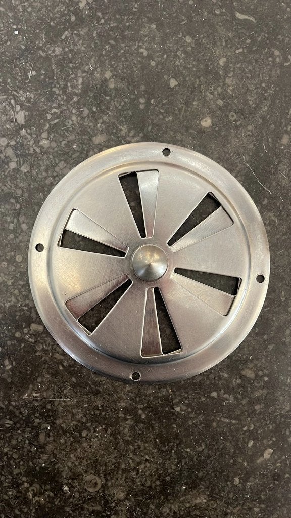 1 vintage Ventilatierooster verstelbaar Luchtrooster rooster, Ophalen of Verzenden