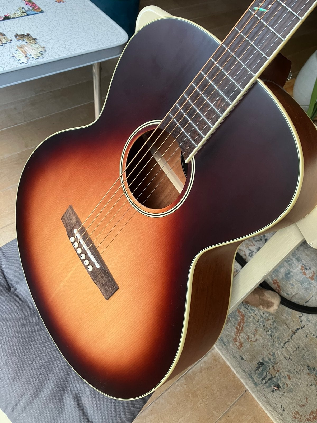 Bariton gitaar JN Guitars Ezra Series, Ophalen, Nieuw, Western- of Steelstringgitaar
