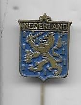 NEDERLAND WAPEN LOGO SPELD, Ophalen of Verzenden, Gebruikt, Stad of Land, Speldje of Pin