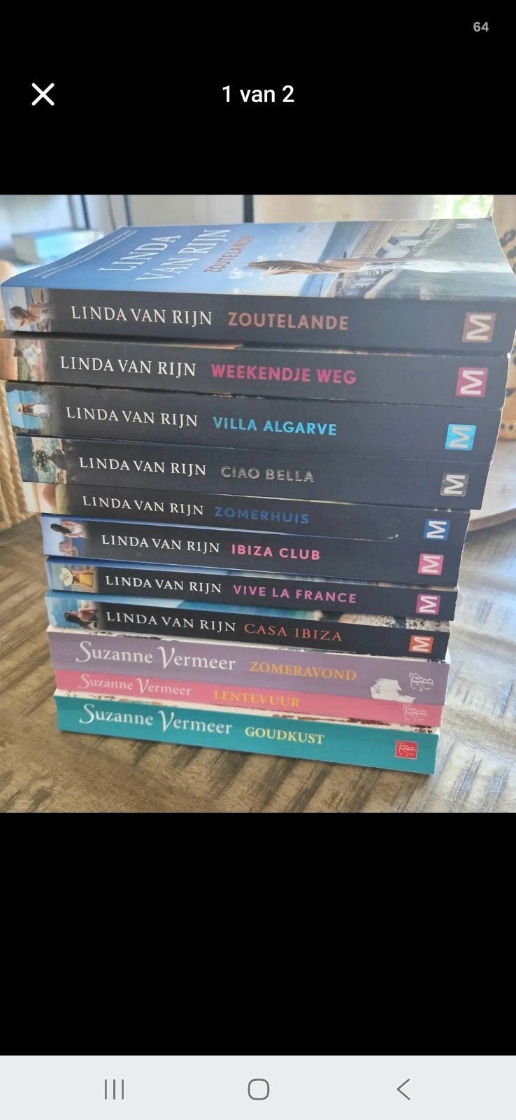 Linda van Rijn & Suzanne Vermeer boekenpakket (10 stuks), Ophalen, Gelezen, Linda van Rijn, Suzanne Vermeer, Nederland
