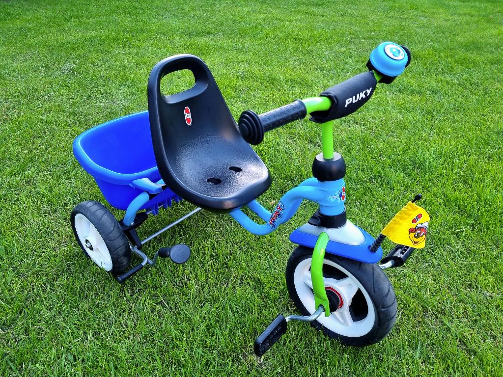 Driewieler Puky Ceety blauw/kiepbak, Fietsen en Brommers, Ophalen of Verzenden, Gebruikt, Puky, Verstelbare zitting