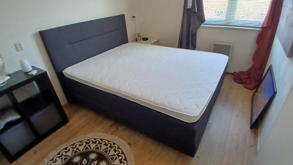 Swiss sense home 250 Boxspring, Ophalen, Tweepersoons, Zo goed als nieuw, 200 cm