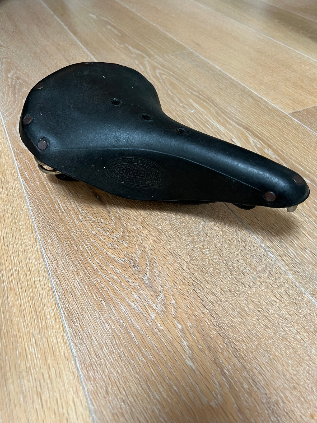 Brooks Champion B66 S zadel - Vintage leer, Fietsen en Brommers, Ophalen, Gebruikt, Leer, Zadel