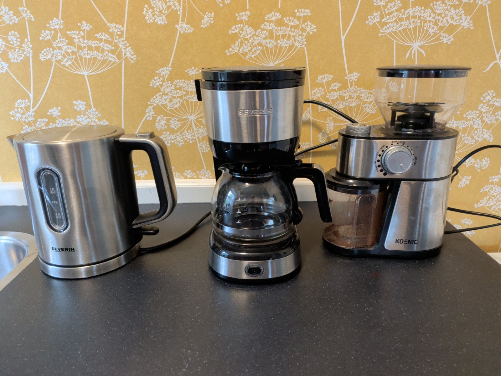 koffiemaler, koffiezetapparaat en waterkoker, Ophalen, Overige modellen, Koffiebonen, Zo goed als nieuw