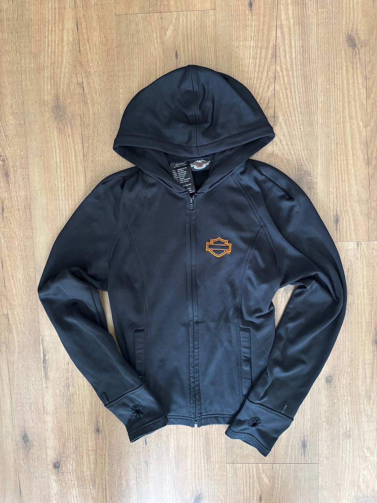 Harley Davidson dames vest met capuchon maat XS, Motoren, Ophalen of Verzenden, Tweedehands, Dames, Jas | textiel